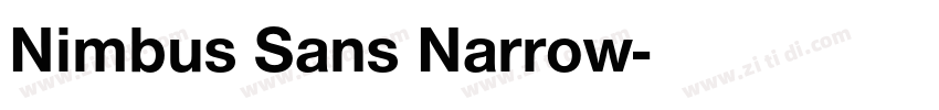 Nimbus Sans Narrow字体转换
